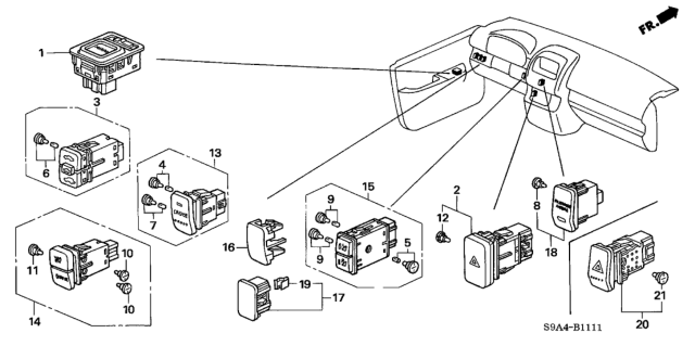 2005 Honda CR-V Switch Diagram