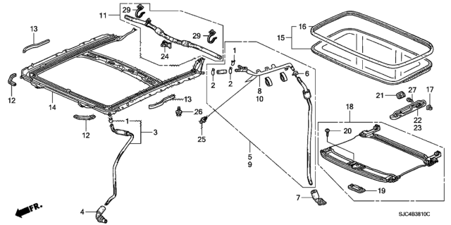 2013 Honda Ridgeline Sliding Roof Diagram