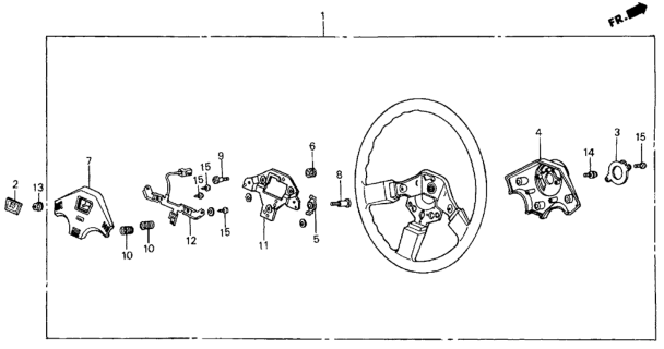 1987 Honda Civic Steering Wheel Diagram 2