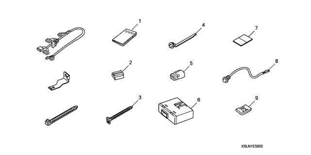 2008 Honda Fit 5 Door BASE KA 5MT Security - Attachment Diagram