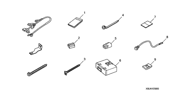 2007 Honda Fit Control Unit, Security Diagram for 08E51-S5D-1M102