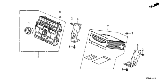 2013 Honda Civic Panel Assy., Base Diagram for 39170-TR3-A71