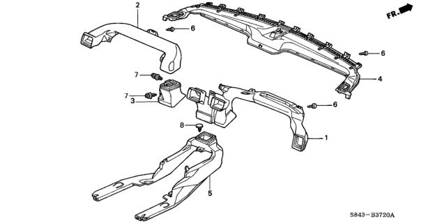 2000 Honda Accord Duct Diagram