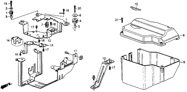 1987 Honda CRX 2 Door HF KA 5MT Cover Diagram