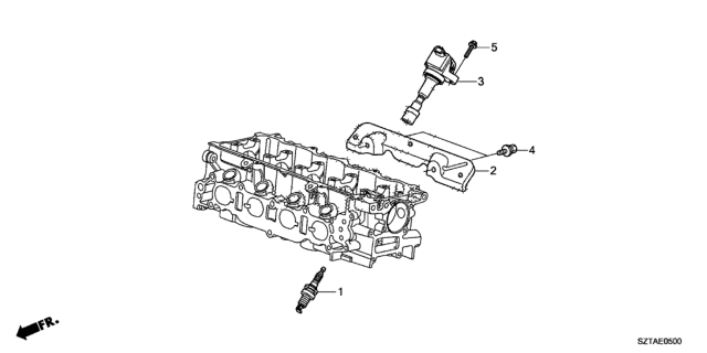 2016 Honda CR-Z Plug Top Coil - Spark Plug Diagram