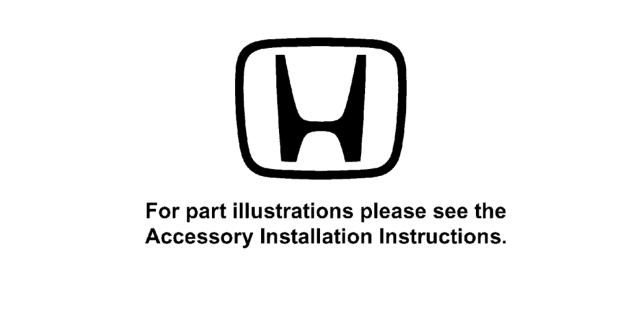 2021 Honda Accord Hybrid 4 Door EX KA CVT Grille Accent Diagram