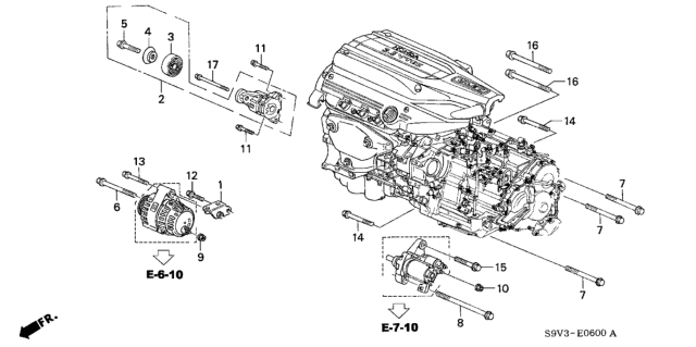 2004 Honda Pilot Bolt, Flange (10X68) Diagram for 90024-P8F-A00