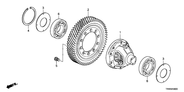 2018 Honda Clarity Plug-In Hybrid Shim, Aa (97MM) Diagram for 41467-5Y4-000