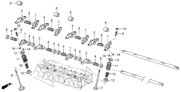 1985 Honda Civic Valve - Rocker Arm Diagram