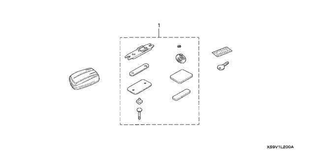 2007 Honda Pilot 5 Door LX (2WD) KA 5AT Roof Box (Short) Diagram