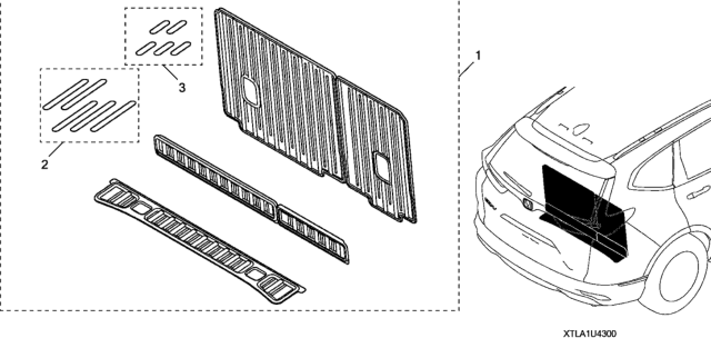 2020 Honda CR-V FASTENER KIT Diagram for 08U43-TLA-100R1