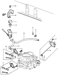 1981 Honda Civic A/C Solenoid Valve - Tubing Diagram