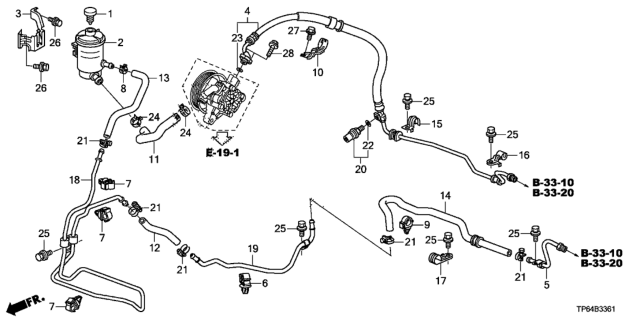 2015 Honda Crosstour P.S. Lines (L4) Diagram