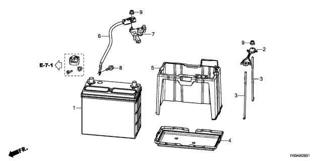 2013 Honda Civic Battery (2.4L) Diagram