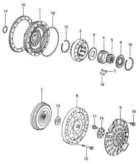 1983 Honda Civic 4 Door ** (1500) KA HMT AT Torque Converter Diagram