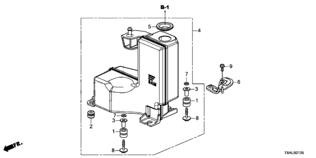 2020 Honda Civic 4 Door SI KA 6MT Resonator Chamber Diagram