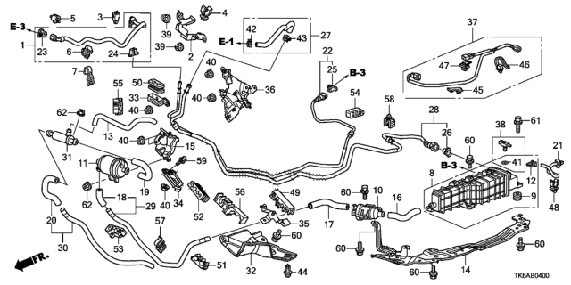 2013 Honda Fit Fuel Pipe Diagram