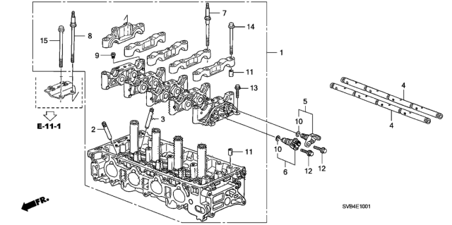 2010 Honda Civic Cylinder Head (2.0L) Diagram