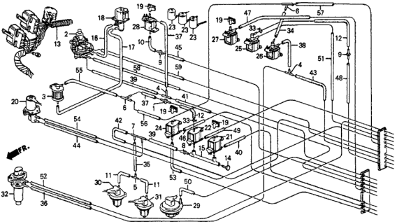 1987 Honda CRX Tube B, Solenoid (A2) Diagram for 36088-PE0-701