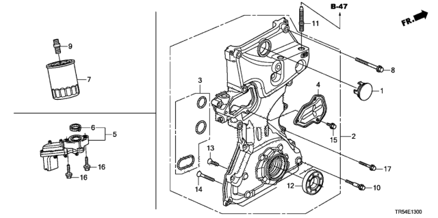 2014 Honda Civic Oil Pump Diagram