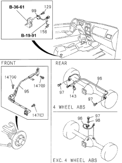 1996 Honda Passport Master Cylinder Brake Piping Diagram 2