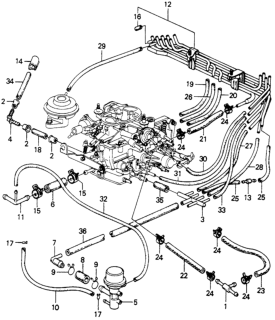 1981 Honda Civic Pipe, Install Diagram for 17420-PA5-682