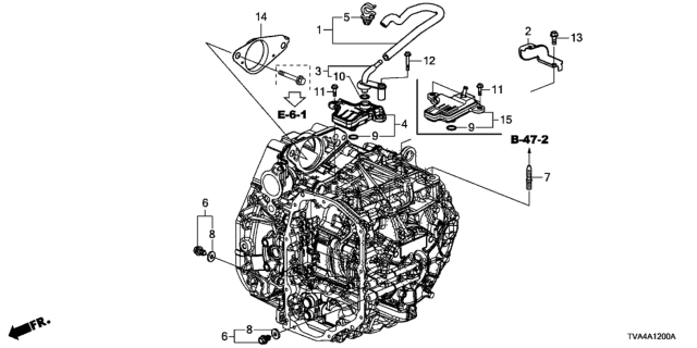 2018 Honda Accord Cover, Torque Converter Case (Starter Hole) Diagram for 21115-6B8-000