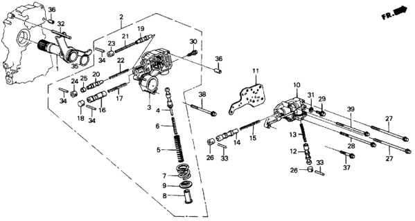 1986 Honda Civic Spring A, Regulator Valve Diagram for 27231-PC9-910