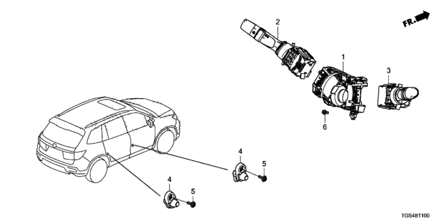 2020 Honda Passport Combination Switch Diagram