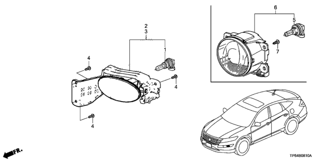 2012 Honda Crosstour Foglight Diagram