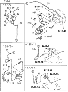 1996 Honda Passport Pipe, Brake Diagram for 8-97131-311-1