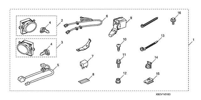 2009 Honda Element Foglight Kit Diagram