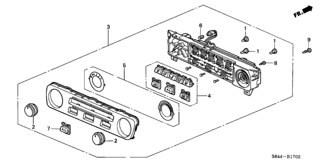 2001 Honda Accord Heater Control Diagram