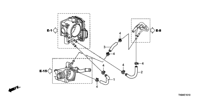 2015 Honda Odyssey Water Hose Diagram