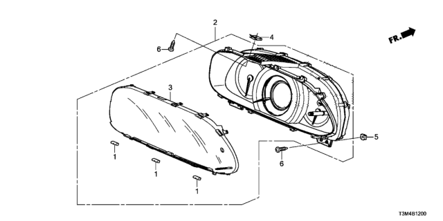 2017 Honda Accord Meter Assembly, Combination (Rewritable) Diagram for 78100-T3M-A04