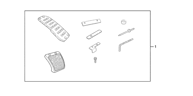 2011 Honda Fit Mugen- Sport Pedals (M/T) Diagram