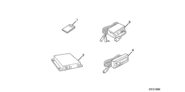 2005 Honda Accord 2 Door SE KL 5MT Satellite Radio (XM) Diagram
