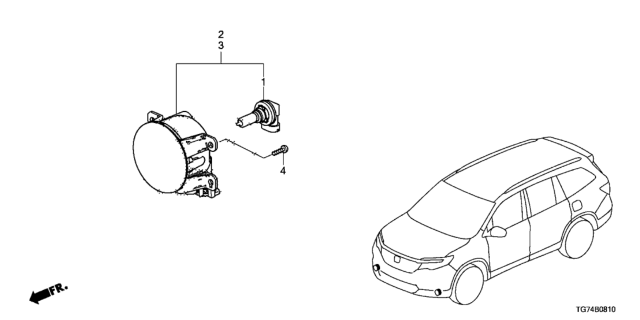 2016 Honda Pilot Foglight Diagram