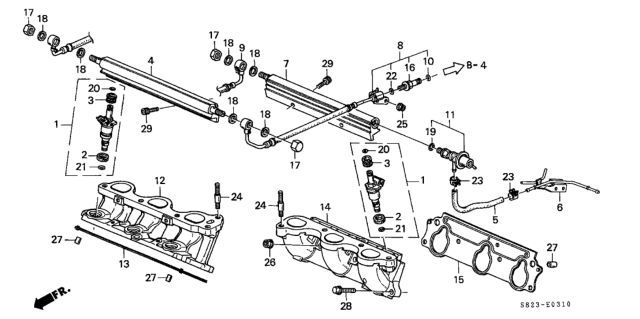 1998 Honda Accord Fuel Injector Diagram