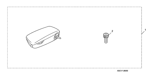 2011 Honda Element Driver's Side Armrest Diagram