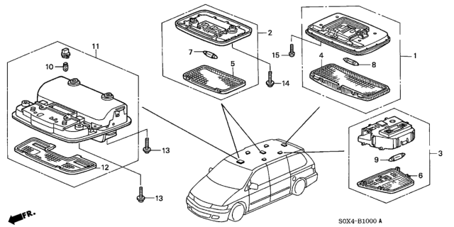 2000 Honda Odyssey Interior Light Diagram