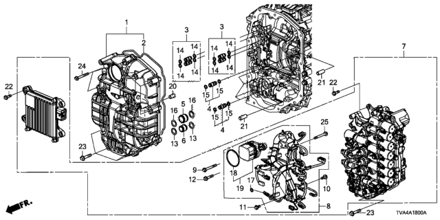 2018 Honda Accord Pipe Assy. (11X24.5) Diagram for 22820-5MX-A00