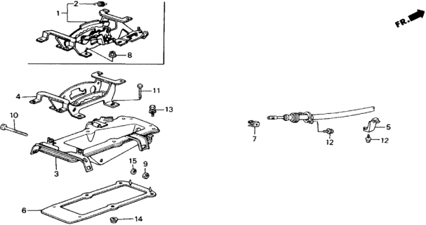 1989 Honda Accord Holder, Control Wire Diagram for 54317-SE0-982