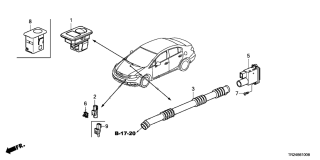 2014 Honda Civic A/C Sensor Diagram