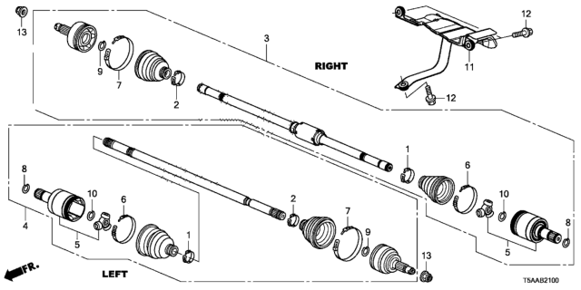 2019 Honda Fit Driveshaft Diagram