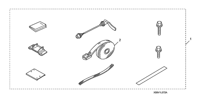 2008 Honda Pilot 5 Door EXL (2WD) KA 5AT Interior Bike Attachment Diagram