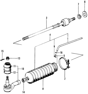 1975 Honda Civic Tie Rod Diagram