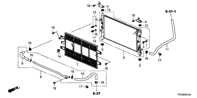 2018 Honda Clarity Electric Energy Storage Radiator Diagram