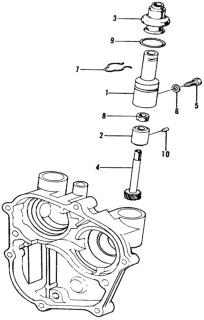 1973 Honda Civic 2 Door ** (1200) ** 4MT MT Speedometer Gear Diagram