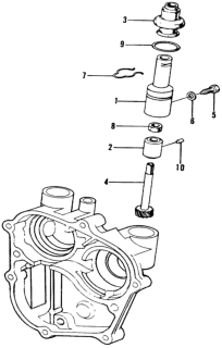 1975 Honda Civic MT Speedometer Gear Diagram